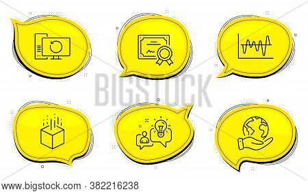 Augmented Reality Sign. Diploma Certificate, Save Planet Chat Bubbles. Idea, Stock Analysis And Reco
