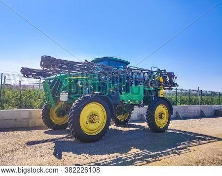 Kyiv, Ukraine - June 16, 2020: The Self-propelled Sprayer John Deere At Kyiv, Ukraine On June 16, 20