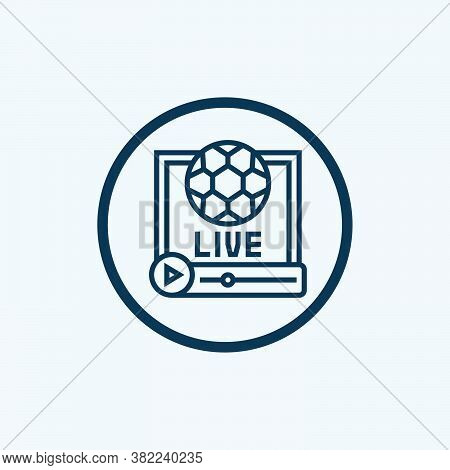 Soccer Icon Isolated On White Background From Soccer Collection. Soccer Icon Trendy And Modern Socce