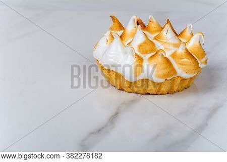 Fresh Lemon Pie With Meringue.
