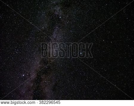 Under The Milky Way Galaxy, Stars And Star Clusters
