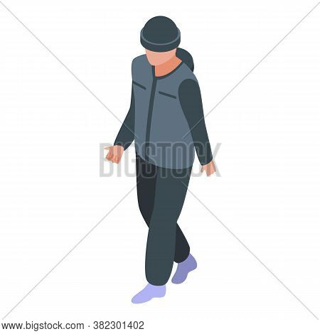 Burglar Icon. Isometric Of Burglar Vector Icon For Web Design Isolated On White Background