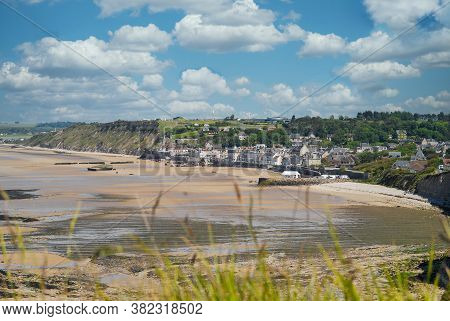 A View Of Arromanches, One Of The Places Of The Second World War Landing, France, Normandy