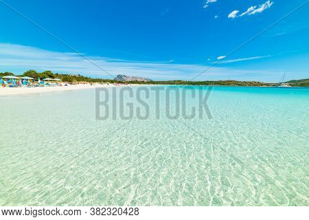 Crystal Clear Water In Cala Brandinchi. Sardinia, Italy