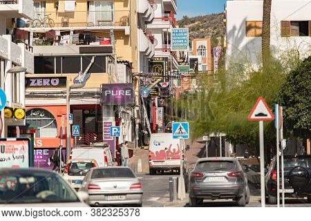 Sant Antoni De Portmany, Ibiza, Spain : Nov 8 2019 : Sunny Day In The Port Of Sant Antoni De Portman