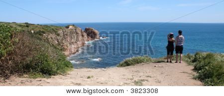 Standing Over The Cliff