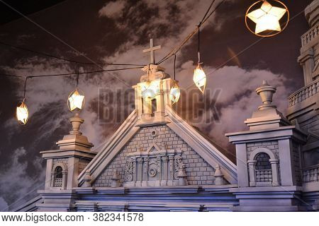 Manila, Ph - Jan 3 - Binondo Church Facade Scale Model At Chinatown Museum On January 3, 2020 In Man