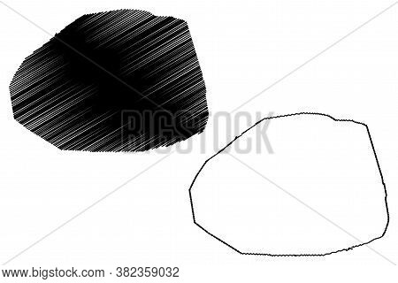 Leon City (republic Of Nicaragua) Map Vector Illustration, Scribble Sketch City Of Santiago De Los C