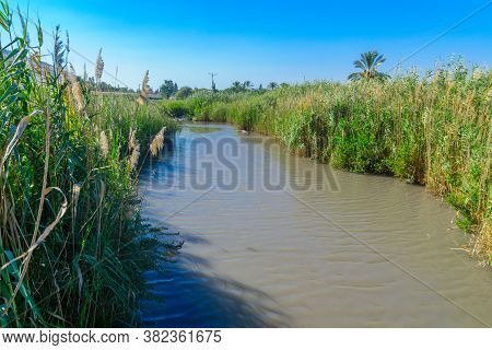 View Of Nahal Hakibutzim In The Spring Valley Park (park Hamaayanot), Northern Israel