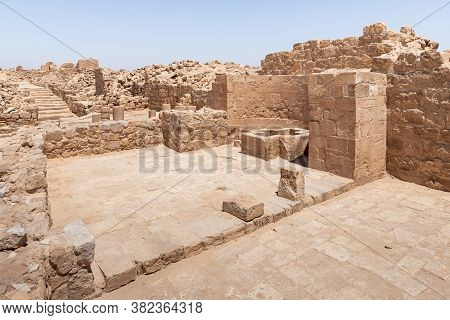 Shivta - A National Park In Southern Israel, Includes The Ruins Of An Ancient Nabatean City In The N