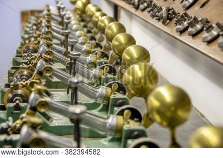 diamond polishing tools in a factory in Botswana