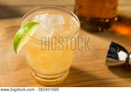 Boozy Refreshing Rum Navy Grog Cocktail