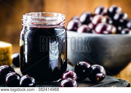 Jabuticaba Jelly, Organic, Homemade, With Exotic Brazilian Fruit. The Jaboticaba (or Jabuticaba) Is