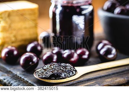 Jabuticaba Jelly, Organic, Homemade, With Exotic Brazilian Fruit. The Jaboticaba (or Jabuticaba) Is 