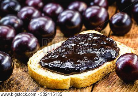 Jabuticaba Jelly, Organic, Homemade, With Exotic Brazilian Fruit. The Jaboticaba (or Jabuticaba) Is 