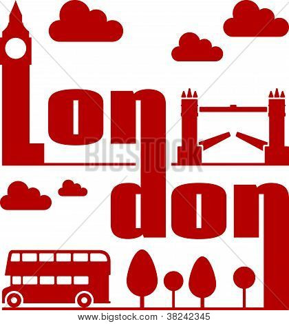 London typografische abstrakt