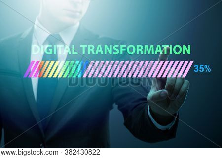 Digital transformation and digitalization concept