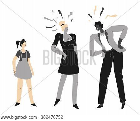 Home Violence And Conflicts Of Family, Arguing Parents