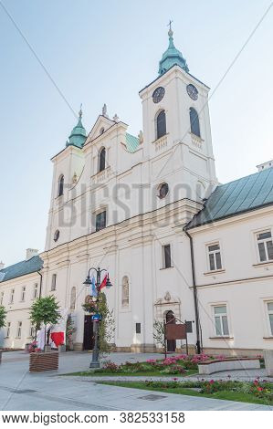Rzeszow, Poland - June 13, 2020: Church Of The Holy Cross (polish: Kosciol Swietego Krzyza).