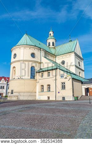Rzeszow, Poland - June 13, 2020: Roman Catholic Bernardine Basilica.