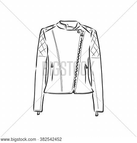 Hand Drawn Vector Illustration. Creative Black Contour Art Work. Ink Fashion Illustration. Vector Il