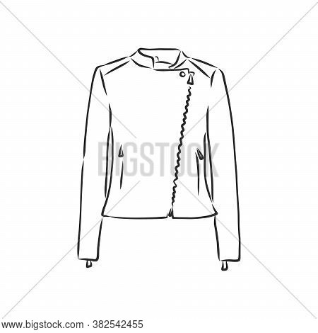 Hand Drawn Vector Illustration. Creative Black Contour Art Work. Ink Fashion Illustration. Vector Il