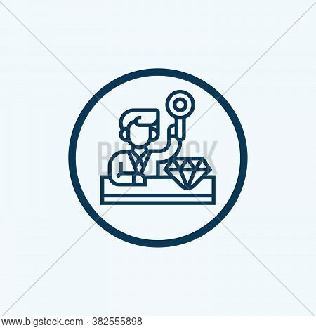 Black Line Icon For Dealer Trader Merchant Business-man Vendor Wholesaler Marketer Home-dealer Agent
