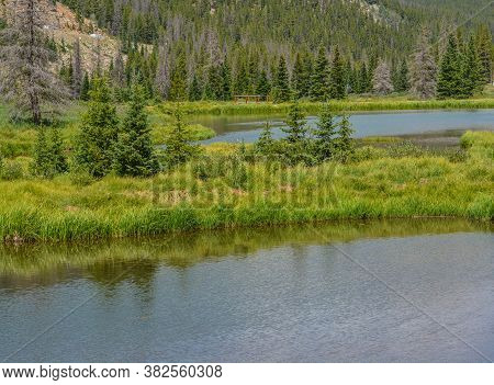 Beautiful Mountains, Forest And Landscape Near Monarch Pass In The Rocky Mountains Of Colorado