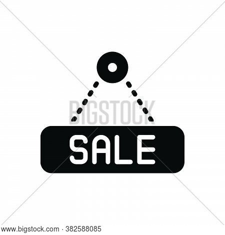 Black Solid Icon For Sale Marketing Closeout Sellout Auction Badage Buy Offer Label Price