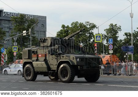 Moscow, Russia - June 17, 2020:multi-purpose Armored Car 
