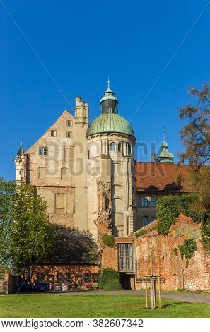 Tower Of The Historic Castle In Gustrow, Germany