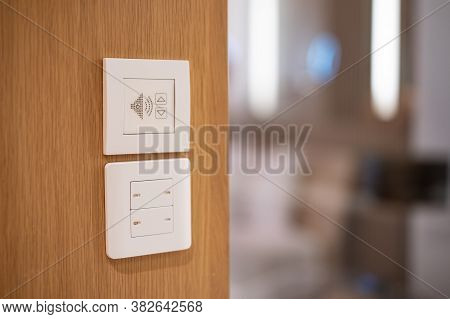 Switch Control Of The Electric Light And Sound In The Room.