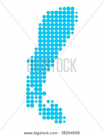 Mapa Neziderské jezero