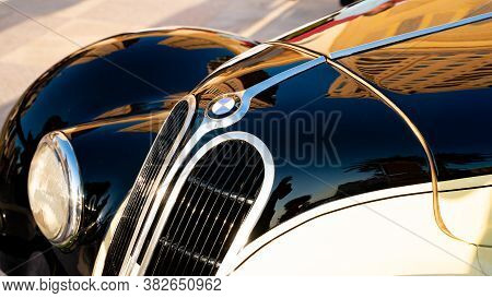 Doha,qatar- 30 March 2020: 1937 Bmw 327 Classic Car Cabriolet