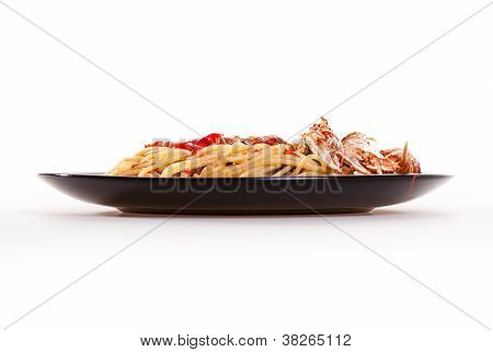 Linguine z krewetek