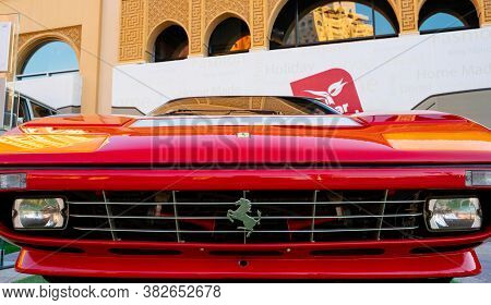 Doha,qatar: 4 March 2020:1984 Ferrari 512 Bb Classic Sports Car