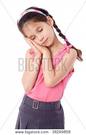 สาวน้อยนอนหลับ