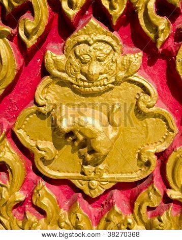 Thai zodiákus év - majom melyik van a Wat Suantan (nan, Thaiföld)