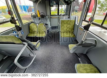 Bucharest, Romania - Juny 13, 2020: Soft Upholstered Seats In The Passenger Compartment Of A Mercede
