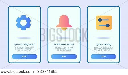 Ystem Configuration Notification Setting System Setting For Mobile Apps Template Banner Page Ui With