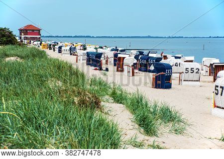 Beach And North Sea In Hooksiel Friesland