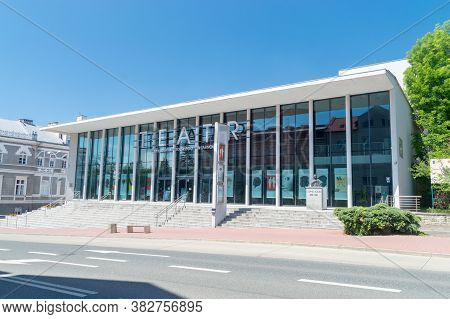 Tarnow, Poland - June 13, 2020: Ludwik Solski Theater.