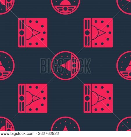 Set Ampere Meter, Multimeter, Voltmeter And Ampere Meter, Multimeter, Voltmeter On Seamless Pattern.