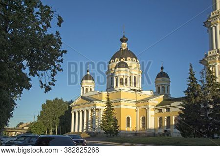 Spaso-preobrazhensky Cathedral On The Embankment Of Volga River