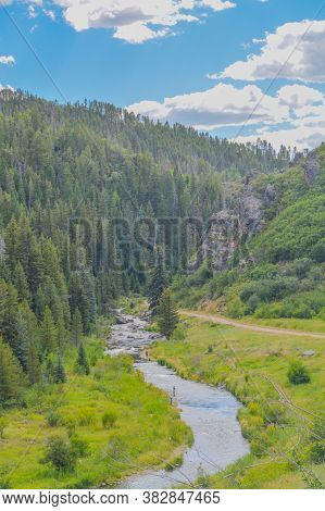 The Yampa River Is Fead From The Stagecoach Gravity Dam. It Is A Great River For Fisherman. Yampa, C