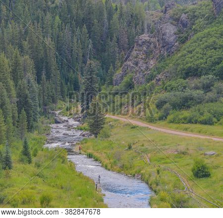 The Yampa River Is Fead From The Stagecoach Gravity Dam. It Is A Great River For Fisherman. Yampa, C