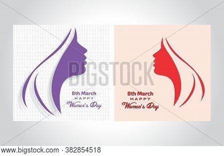 Women\'s Day 8th March, Illustration Design Template