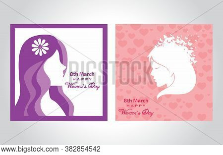 Women\'s Day 8th March, Illustration Design Template