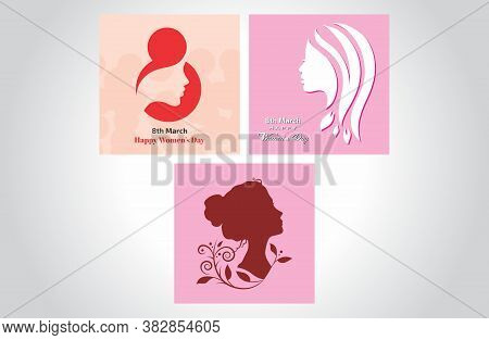 Women\'s Day 8th March, Illustration Design Template
