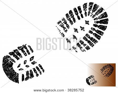 Grungy Bootprint